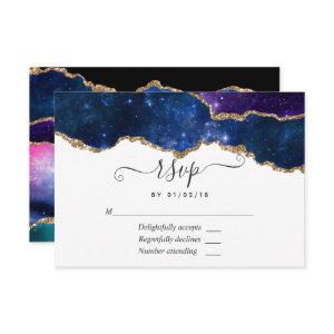 Galaxy Agate RSVP Card
