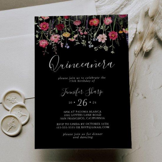 Garden Multicolor Wildflower Quinceañera