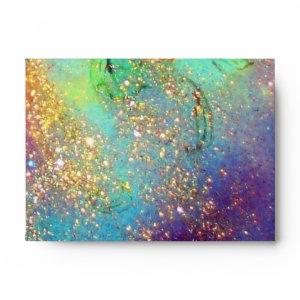 GARDEN OF THE LOST SHADOWS blue green gold yellow Envelope