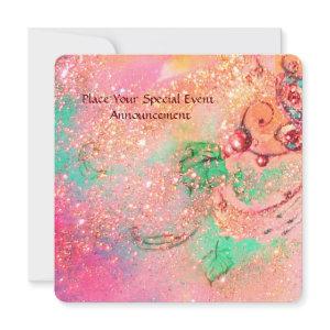 GARDEN OF THE LOST SHADOWS PINK BUTTERFLY MONOGRAM