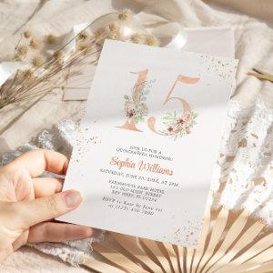 Gentle Lilies Number 15 Floral Quinceanera