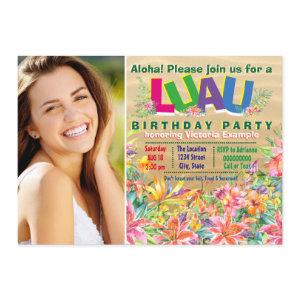 Girls Tropical Luau Photo Birthday Party