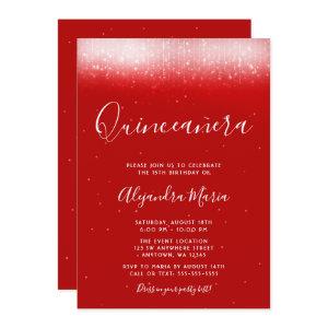 Glam Red Quinceañera