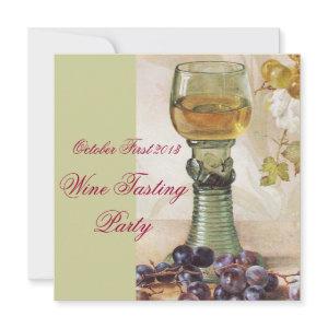GLASS OF WINE ,OLD GRAPE VINEYARD PARTY