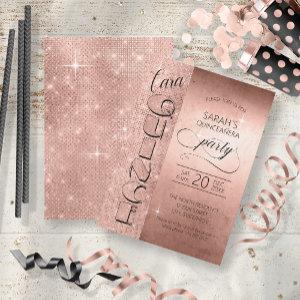 Glitter and Shine Quinceanera Rose Gold ID701