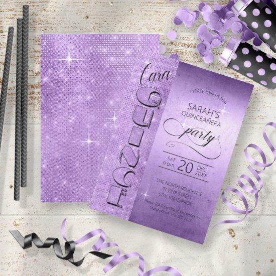 Glitter and Shine Quinceanera Violet ID701