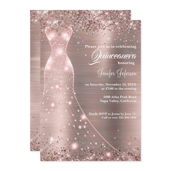 Glitter confetti Quinceanera