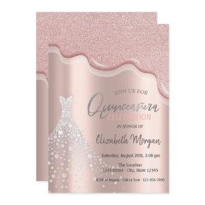 Glitter Drips Diamonds Dress Quinceañera