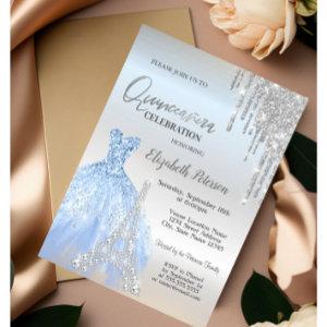 Glitter Drips,Dress,Eiffel Tower Quinceañera