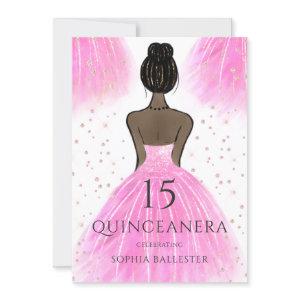 Glitter Pink Princess Dress Quinceanera Party