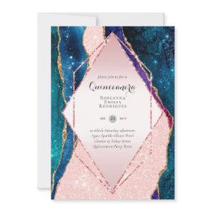 Glitter Pink QUINCEANERA - AGATE Rose Gold
