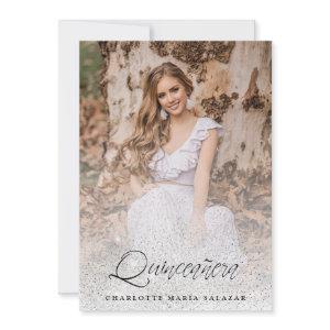 Glitter Tendencia Quinceañera Español Foto Moderna