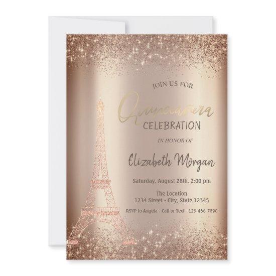 Glitter Tower Confetti Quinceañera