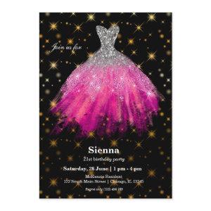 Glitter watercolor dresses