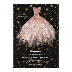 Glitter watercolor dresses