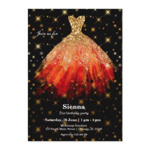 Glitter watercolor dresses
