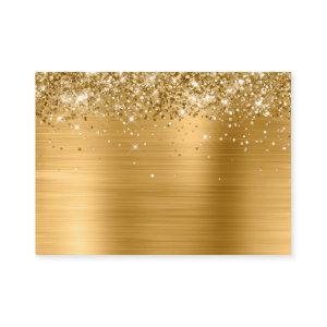 Glittery Gold Foil Blank Mighty Place Card