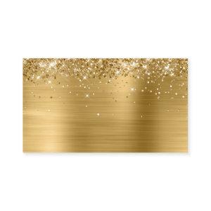 Glittery Gold Foil Blank Place Card