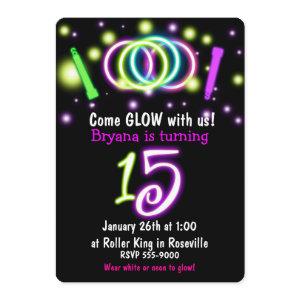 GLOW Lights 15th Birthday Party Age 15