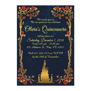 Gold and Navy Quinceañera