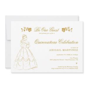 Gold Beauty and the Beast Quinceañera