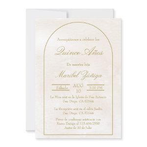 Gold beige Quinceanera