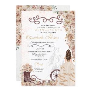 Gold Champagne Western Princess Charro Quinceañera