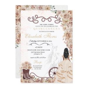 Gold Champagne Western Princess Charro Quinceañera