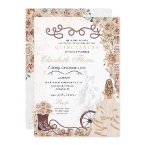 Gold Champagne Western Princess Charro Quinceañera