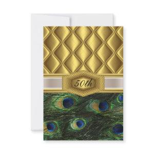 Gold  classic Peacock Birthday
