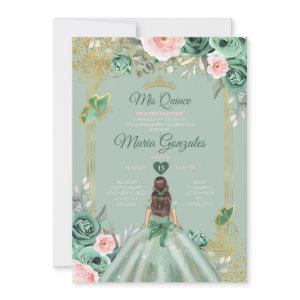 Gold Dusty Green Pink Mis Quince 15 Anos