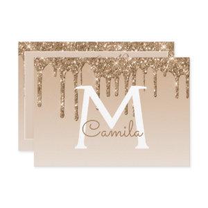 Gold Glitter Quinceanera Save the Date