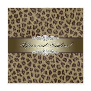 Gold Leopard 15th Birthday Party