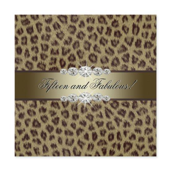Gold Leopard 15th Birthday Party