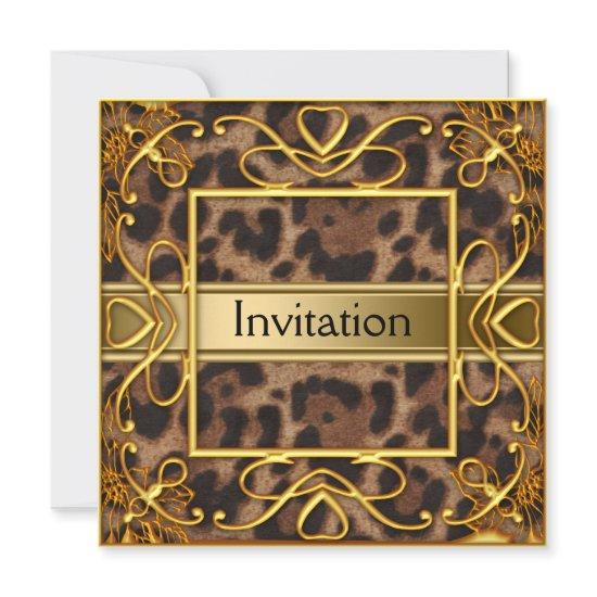 Gold leopard any party