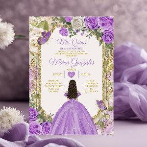 Gold Lilac Mis Quince 15 Anos Quinceañera Crown