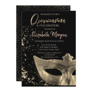 Gold Masque,Confetti  Quinceañera