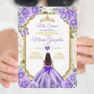 Gold Purple Mis Quince Lavender 15 Anos Crown
