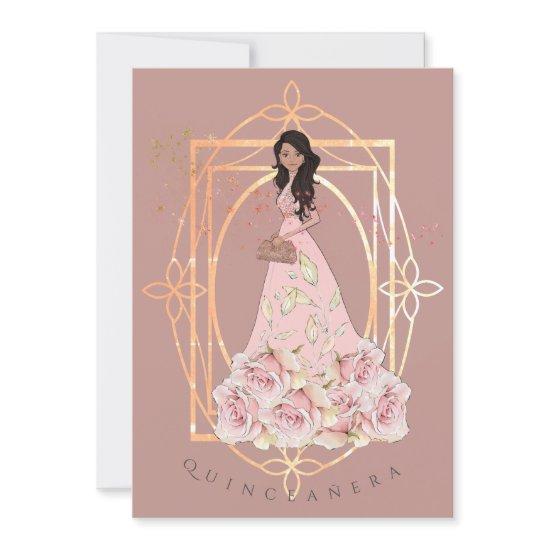 Gold Sparkle Formal Beauty Quinceañera