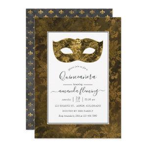 Gold Vintage Masquerade Quinceañera
