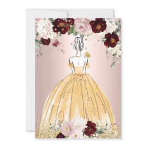 Golden Quinceanera H2 Flowers Dusty Rose Blush