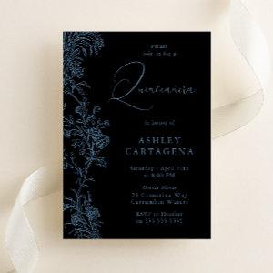 Gorgeous Blue & Black Quinceanera Birthday