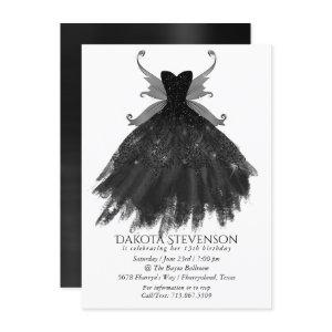 Gothic Fairy Black Gown | Vampy Goth Glam Sheen