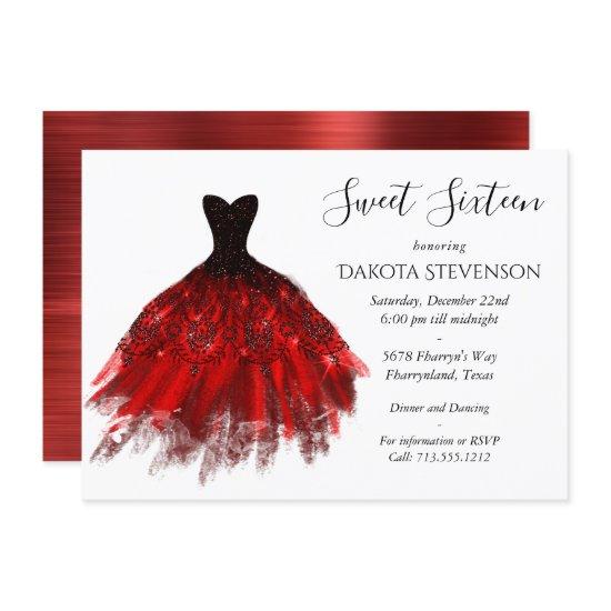 Gothic Fairy Crimson Gown | Deep Radiant Red Sheen