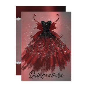 Gothic Fairy Crimson Gown | Deep Radiant Red Sheen