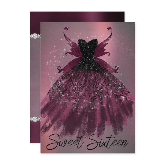 Gothic Fairy Fuchsia Gown | Punk Rock Pink Magenta