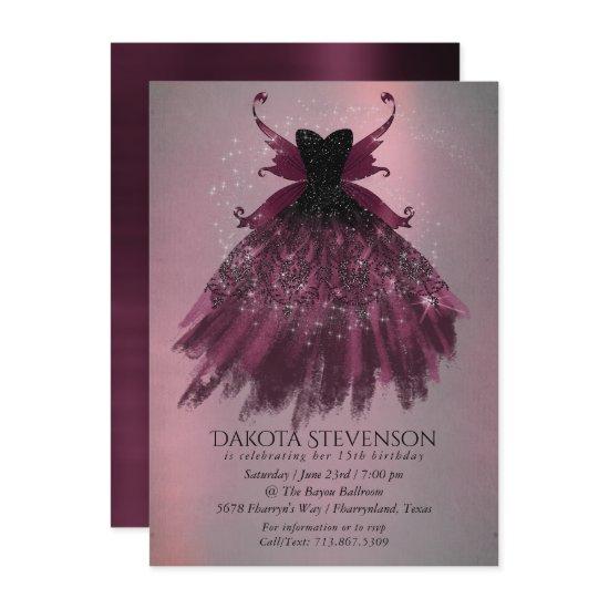 Gothic Fairy Fuchsia Gown | Punk Rock Pink Magenta
