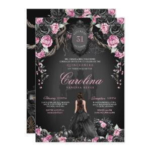 Gothic Halloween Quinceanera Black & Pink Princess