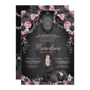 Gothic Princess Quinceañera Black & Pink Halloween