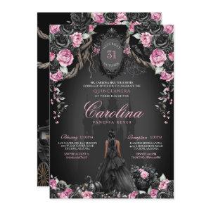 Gothic Princess Quinceañera Black & Pink Halloween